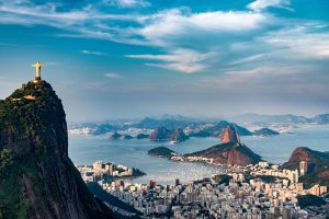 Rio De Janeiro Aerial Vista Aérea Corcovado, Botafogo, Flamengo e Pão de Açúcar